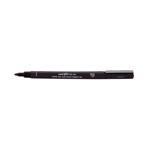 Uni-Ball Çizim Kalemi Akrilik Uçlu Fine Line Pin 0.3 Mm Siyah Pın 03-2